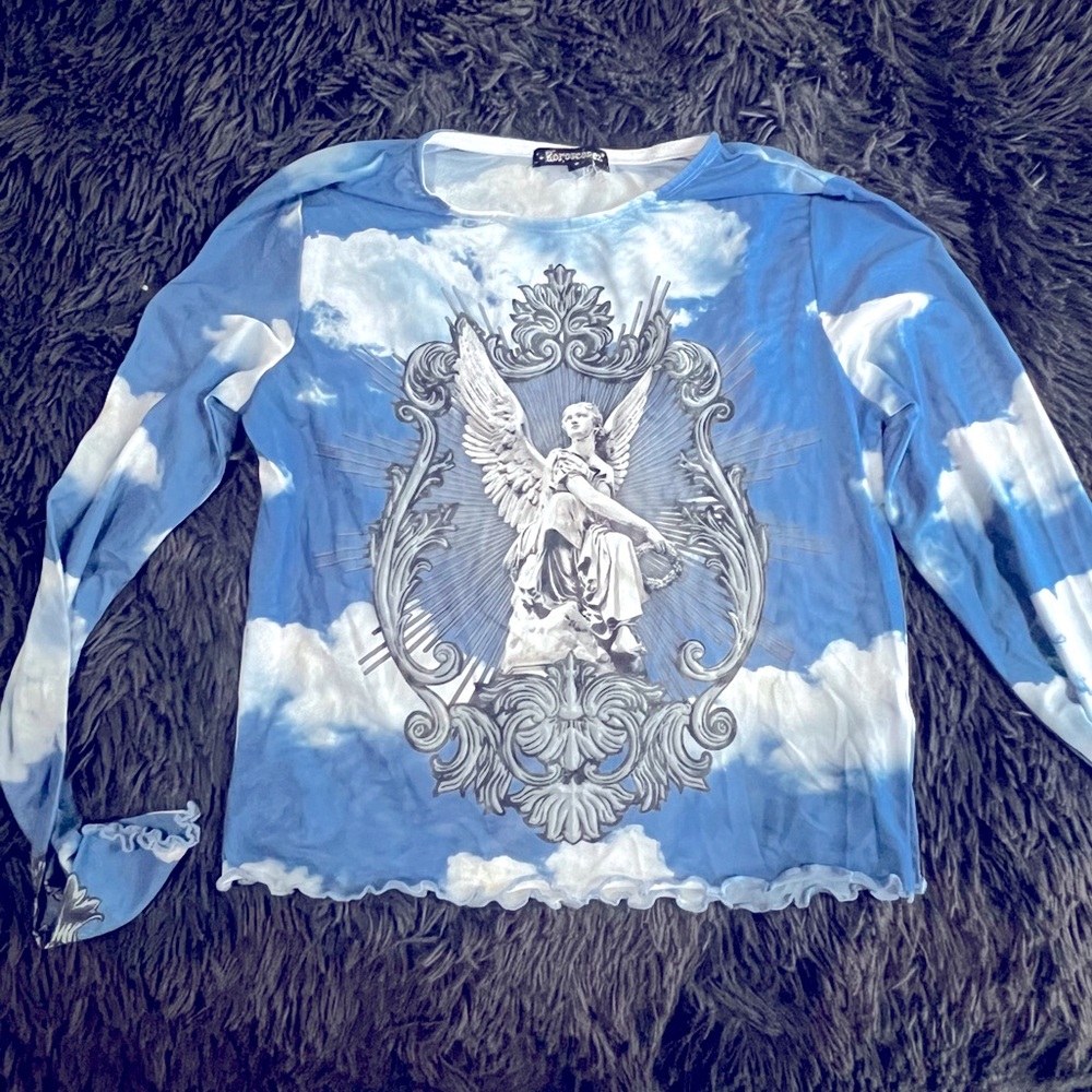 NWOT Rare Horoscopez Dolls Kill Micro Mesh Long Sleeve Shirt